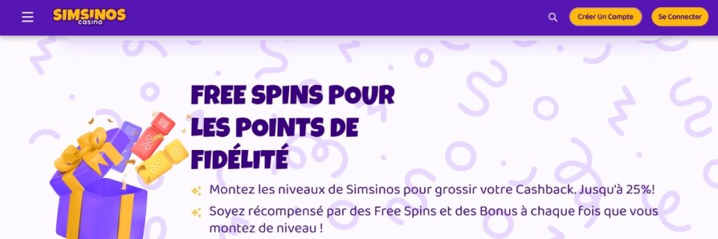 Simsinos Casino Free Spins